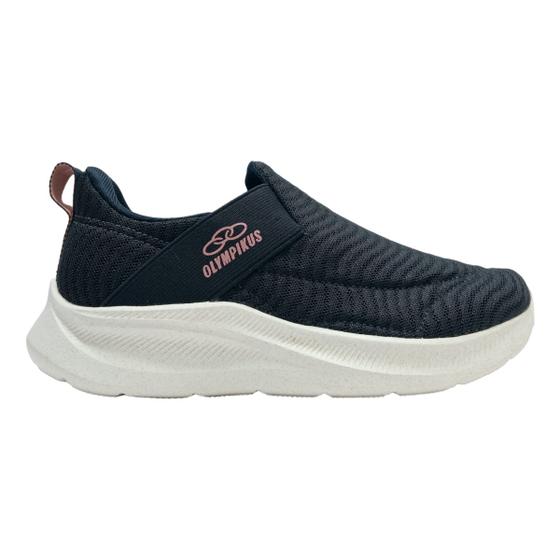 Imagem de Tênis Esportivo Meninas Olympikus Kids Flutua Slip On Confortável Versátil Macio Flexível Casual