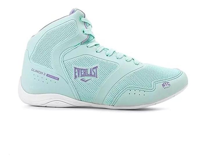 Imagem de Tênis Everlast Clinch 3 Feminino Branco/Dourado Verde/Lilas