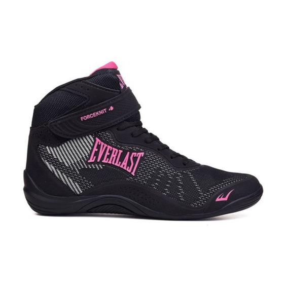 Imagem de Tênis Exercício Funcional Feminino Everlast Forceknit 4 Preto E Rosa