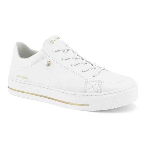 Imagem de Tênis Fem Ramarim Flatform Move On Branco/Dourado 23-93223