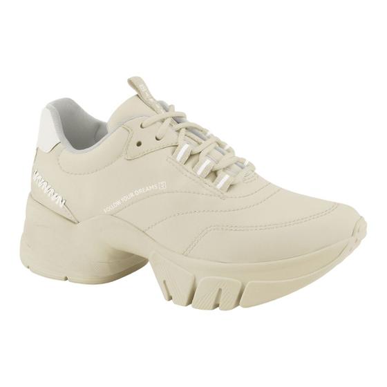 Imagem de Tenis Feminina Ramarim 2380109 Salto Flatform Amarrar Casual Leve