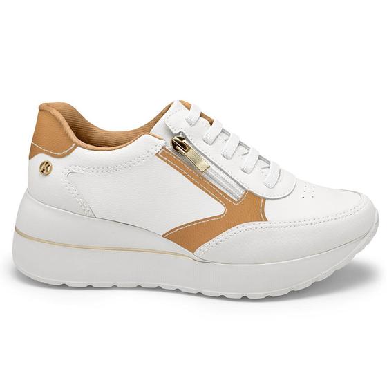 Imagem de Tênis Feminino Anabela Hades Off White Camel Kolosh C3563-0010