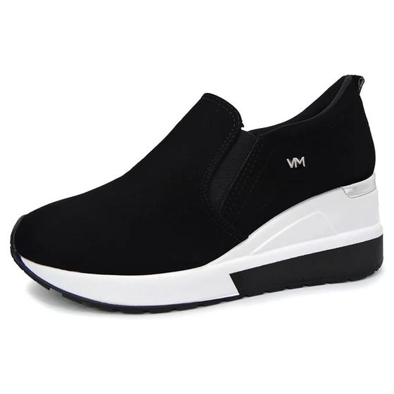 Imagem de Tênis Feminino Casual Conforto Anabela Slip On Via Marte