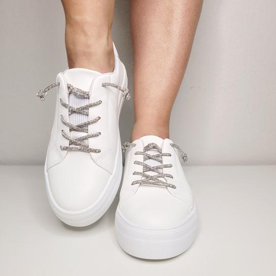 Strass Tenis Casual Feminino Bebece Tênis Bebecê Em Malha Com