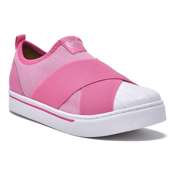 Imagem de Tênis Feminino Casual Via Marte Slip On Elástico Rosa