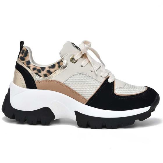 Tênis Casual Feminino Tenis Via Marte De Oncinha Slip On Animal