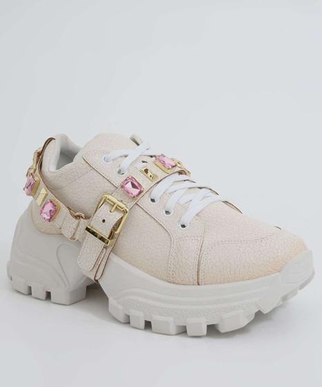 chunky sneakers com pedras