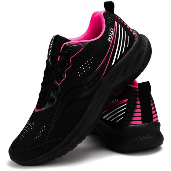 Imagem de Tenis Feminino Confortável Esportivo Para Caminhada Academia e Dia dia