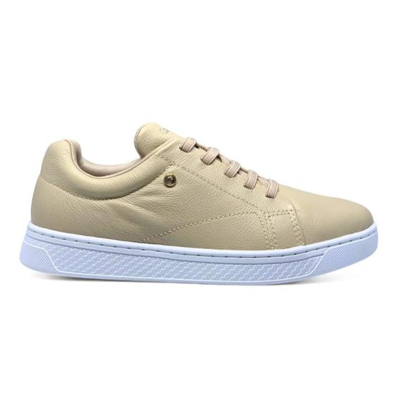 Tenis Comfortflex TÃªnis Couro Branco Feminino Feminino