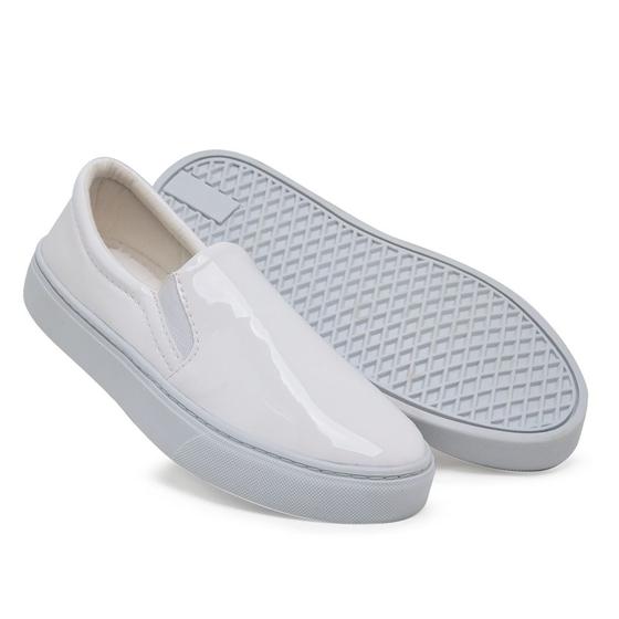 Tenis Feminino E Masculino Sapato Hospital Medicina Enfermagem Branco Verniz Menor preço em Tenis Feminino E Masculino Sapato Hospital Medicina Enfermagem Branco Verniz