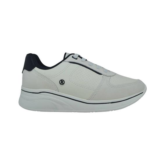 Imagem de Tenis Feminino Kolosh c3983 Uppers Casual Conforto Creme