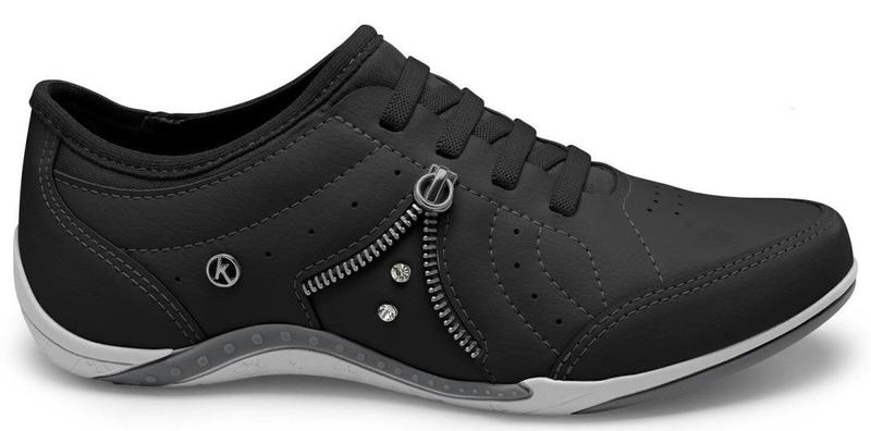 Tênis Feminino Kolosh Casual Calce Fácil Palmilha Gel Brilho