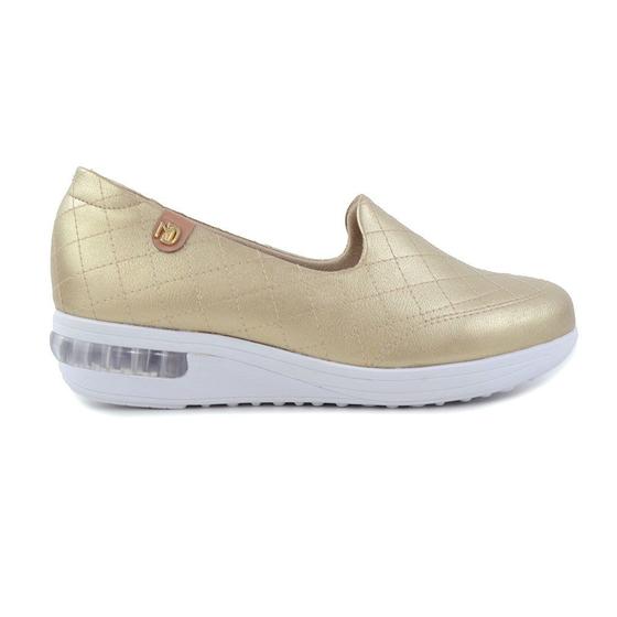 Imagem de Tênis Feminino Modare Slip On Dourado- 7320