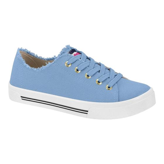 Imagem de Tênis Feminino Moleca 5667.122 Flatform Cadarço Conforto Casual Leve