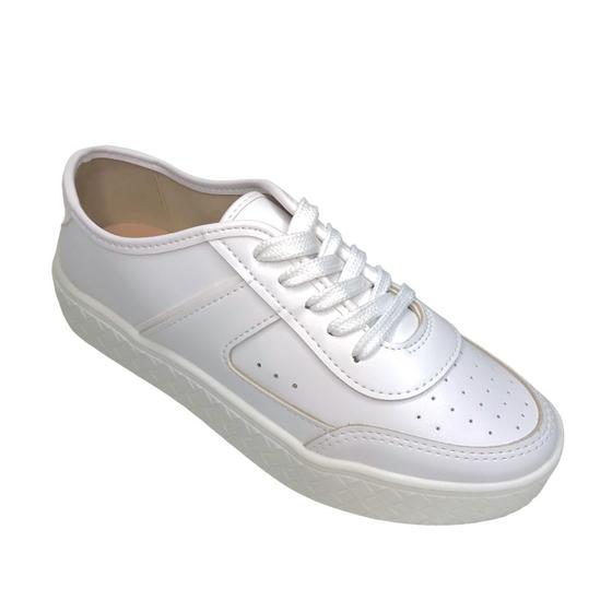 Imagem de Tênis Feminino Moleca Casual Napa Branco 5712.320