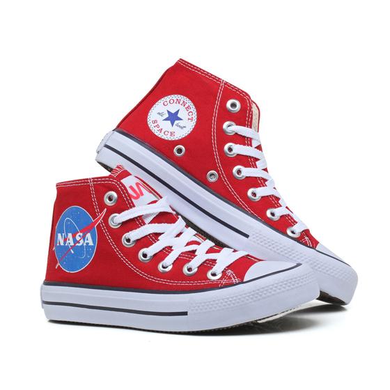 Imagem de Tenis Feminino Nasa All Space Star Cano Alto Envio Já 081Bo