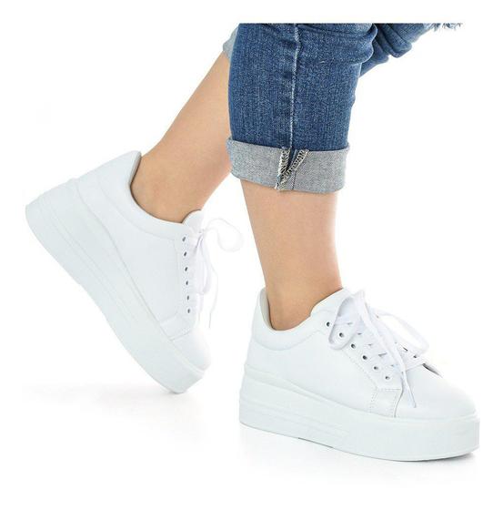 Imagem de Tênis Feminino Plataforma Flatform Branco