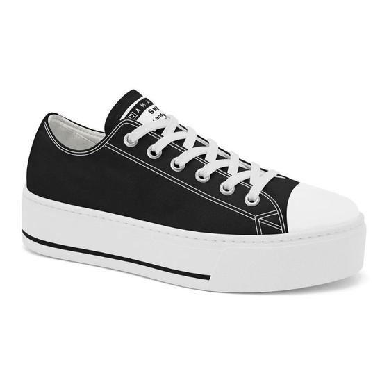 Imagem de Tênis Feminino Ramarim Lona Solado Flatform Preto 2297148