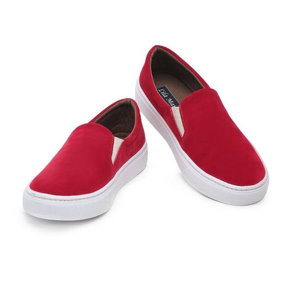 Imagem de Tênis Feminino Red Casual Academia Caminhada Lindo Vermelho