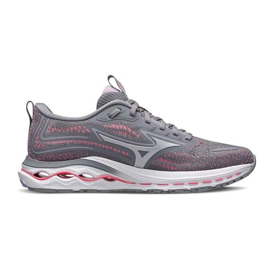 Imagem de Tênis Feminino Running Mizuno Nitron 2 Cinza E Rosa