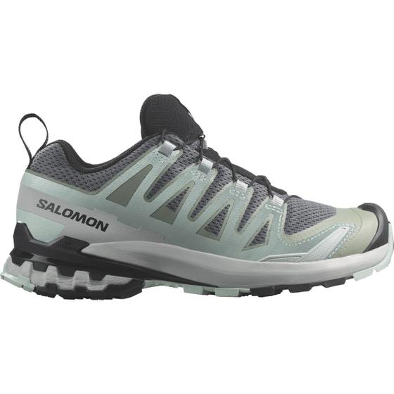 Imagem de Tênis Feminino Salomon Xa Pro 3D V9 Cinza e Verde Trail Running