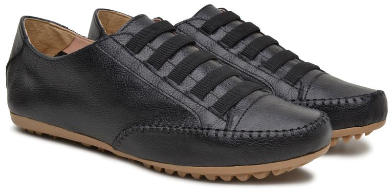 Imagem de Tênis Feminino Sapatênis Couro Casual Mocassim