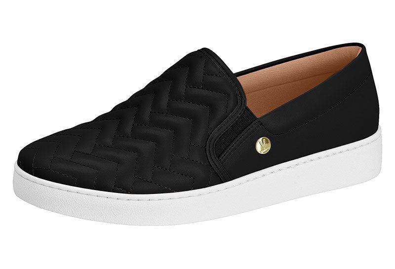 Imagem de Tênis Feminino Slip On Calce Fácil Vizzano Preto