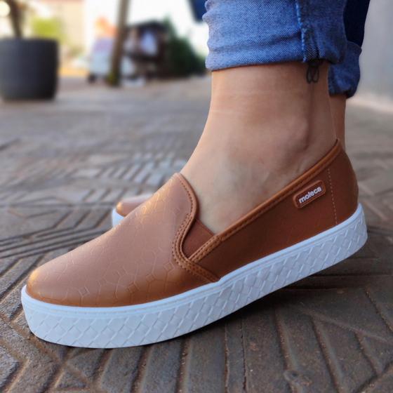 Imagem de Tênis Feminino Slip On Camel-Moleca