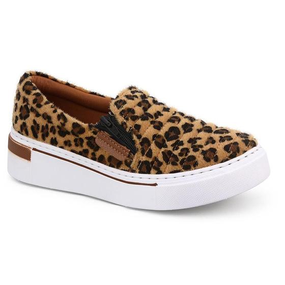 Imagem de Tênis Feminino Slip on Casual com Zíper