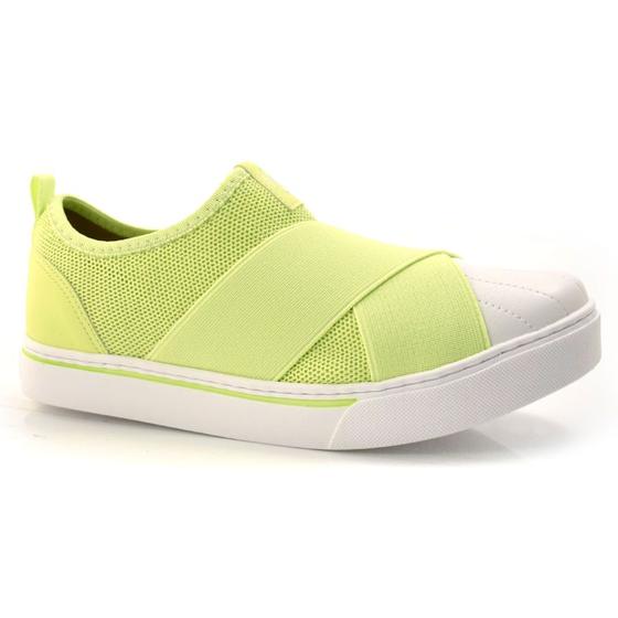 Tênis Feminino Slip On Via Marte Amarelo 22-9807-01 Menor preço em Tênis Feminino Slip On Via Marte Amarelo 22-9807-01
