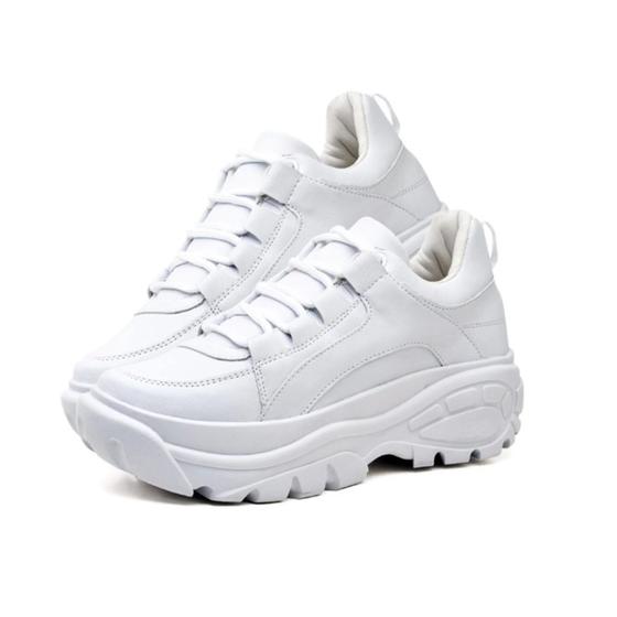 Tênis Feminino Sneaker Chunky Branco Plataforma Zion Shoes
