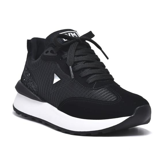 Tenis Chunky Tenis Via Marte Preto Com Glitter Tênis Feminino