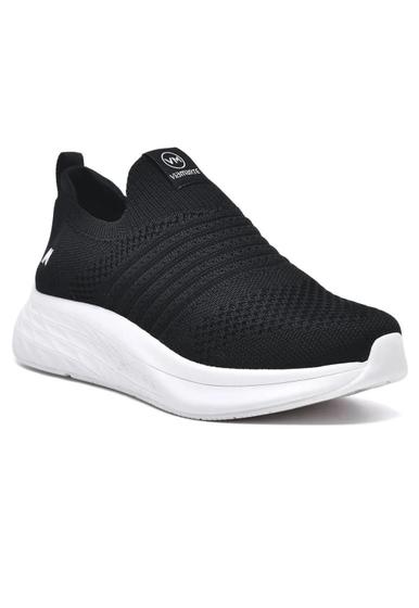 Imagem de Tenis Feminino Via Marte Knit Elástico Slip On 23-19001 Preto