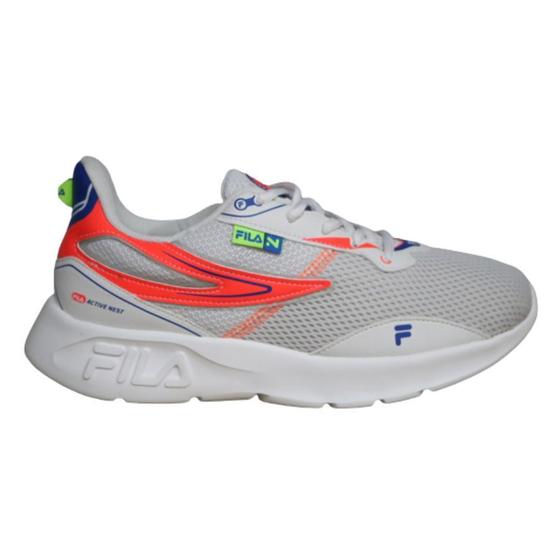 Imagem de Tenis fila nest masculino-branco/coral/azul