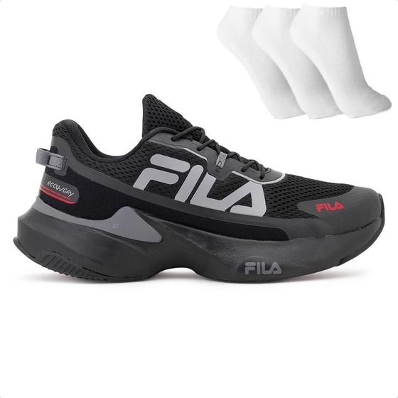 Imagem de Tênis Fila Recovery Masculino + 3 Pares de Meias