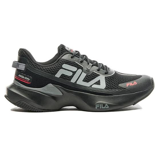 Imagem de Tenis Fila Recovery Masculino Preto Cinza Vermelho