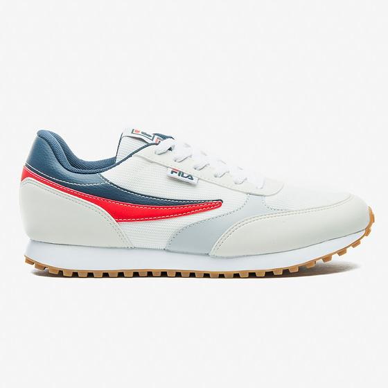 Imagem de Tênis Fila Renno Classic Masculino Branco Azul Vermelho