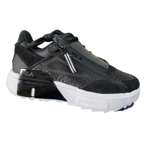 Tenis fila tormo feminino-preto/branco Tênis Esportivo