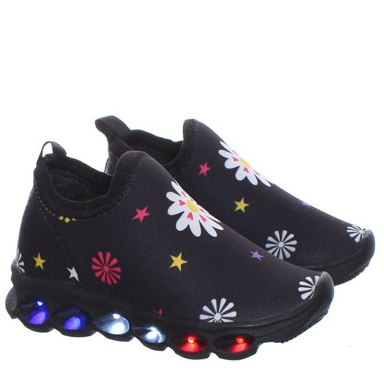 Imagem de Tenis Florzinha de Luzinha Led Colorida Infantil Menina Fashion