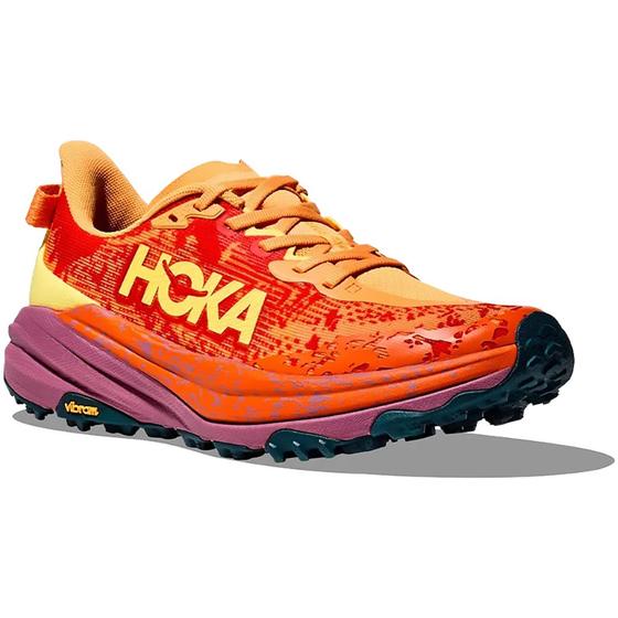 Imagem de Tênis Hoka Speedgoat 6 Laranja-Roxo