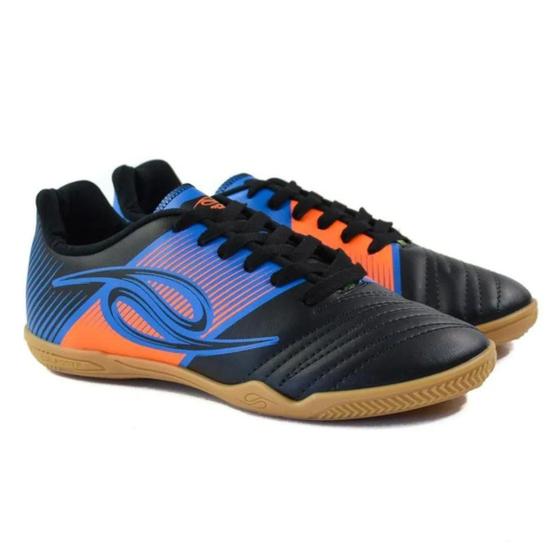 Imagem de Tenis indoor futsal dynamic adl inj preto e azul ref 0768
