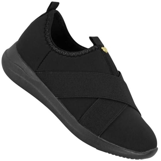 Imagem de Tênis Inf Fem Molekinha Slip On Preto Lycra 2503.322