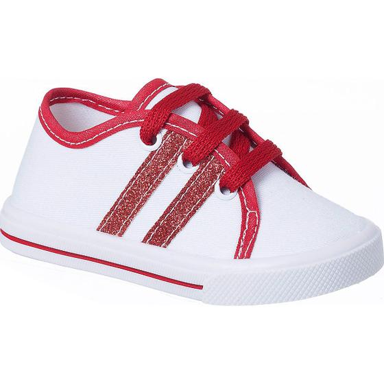 Imagem de Tênis Infantil Bebê Listra Lateral Glitter - Baby Soffete