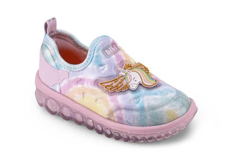 Imagem de Tênis Infantil BIBI Roller New 2.0 Tie Dye Unicórnio Feminino