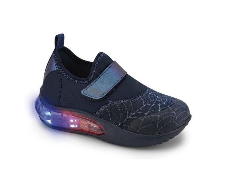 Imagem de Tênis Infantil BIBI Space Wave 3.0 Luz Led Aranha Escuro Masculino