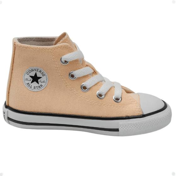 Imagem de Tênis Infantil Converse Chuck Taylor Seasonal Juvenil Cano Médio Laranja