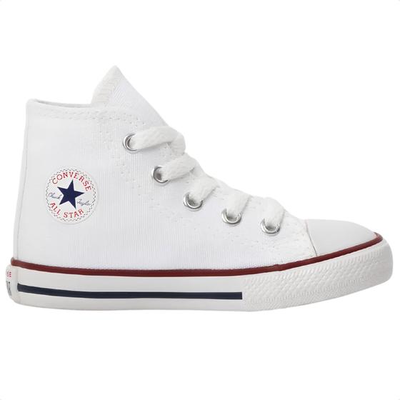 Imagem de Tênis Infantil Converse Original Chuck Cano Alto Branco