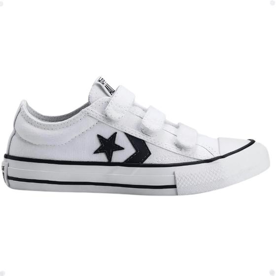 Imagem de Tênis Infantil Converse Original Star Player Unissex Tiras Autocolantes Confortável Estiloso