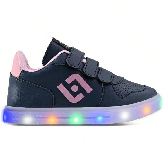 Imagem de Tenis Infantil De Led Casual Sapatenis Meninas Street Calce Facil