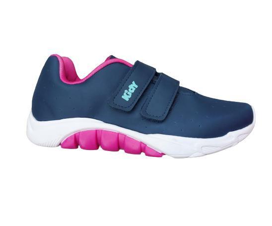 Tenis Infantil de Menina Escolar Kidy Calce Facil MARINHO/PINK Menor preço em Tenis Infantil de Menina Escolar Kidy Calce Facil MARINHO/PINK